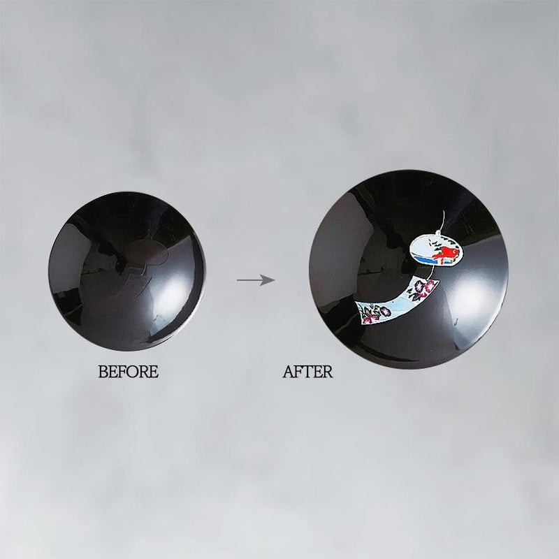 [SAKE CUP] WIND CHIME (BLACK) | COLOR & DESIGN CHANGE | MINO WARES | MARUMO TAKAGI