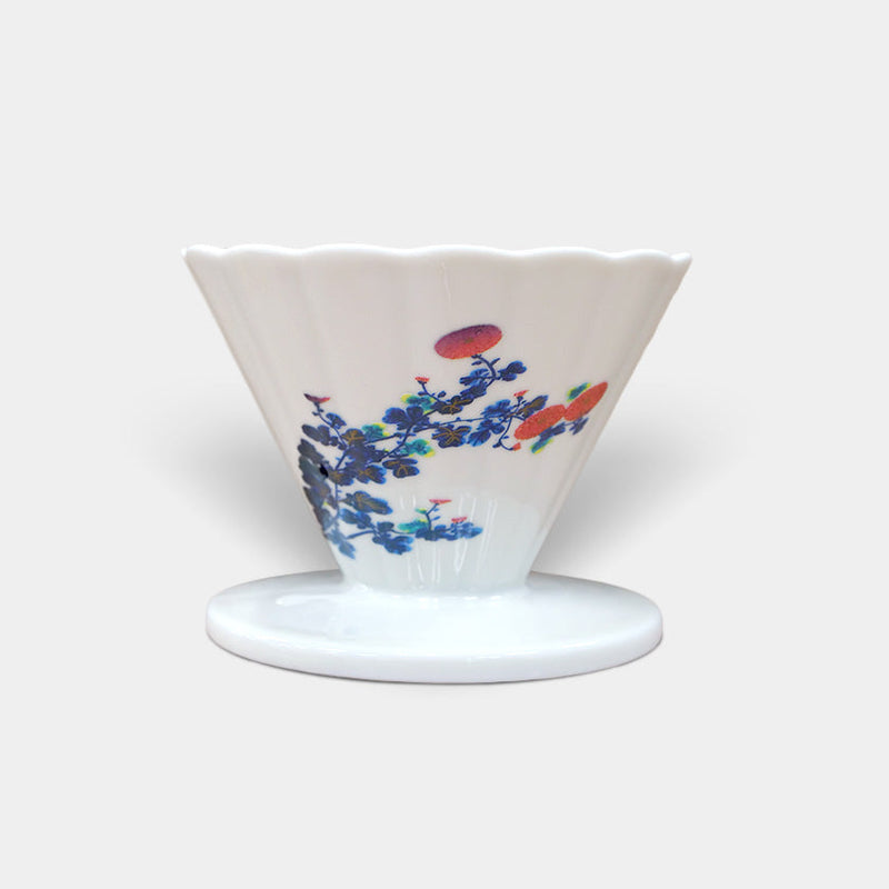 [COFFEE DRIPPER] CHIDORI (FLOWER & BIRD) | COLOR & DESIGN CHANGE | MINO WARES | MARUMO TAKAGI