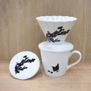 [COFFEE DRIPPER] CHIDORI (FLOWER & BIRD) | COLOR & DESIGN CHANGE | MINO WARES | MARUMO TAKAGI