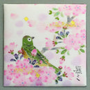 [ART PANEL] MEJIRO (BIRD) (S) / PKS70 | KAGA YUZEN | SOME NO SHIKI