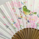 [HAND FAN] MEJIRO (BIRD) / OM15 | KAGA YUZEN | SOME NO SHIKI