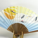 [HAND FAN] TWO CRANES / OM19 | KAGA YUZEN | SOME NO SHIKI