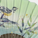 [HAND FAN] YELLOW WAGTAIL / OM25 | KAGA YUZEN| KENZO MAKINO