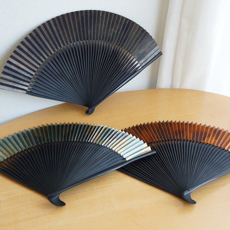 [HAND FAN] IBUSHI MIX PATTERN | KYOTO FOLDING FANS| YASUTO YONEHARA