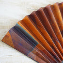 [HAND FAN] SMOKED SILVER MIX PATTERN | KYOTO FOLDING FANS| YASUTO YONEHARA