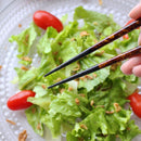 [CHOPSTICKS] PAIR NIGHT SKY WITH CHOPSTICK REST (22.5cm) | CRYSTAL | WAKASA LACQUERWARE