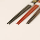 [CHOPSTICKS] AUSPICIOUS MOTIFS PINE, BAMBOO AND PLUM | NOTO HIBA LACQUERED CHOPSTICKS | HASHIMOTO KOUSAKU SIKKI