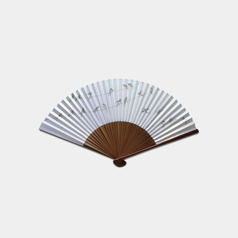 [HAND FAN] MEN'S SWALLOW (WITH FAN BAG) | NAGOYA FOLDING FAN | SUEHIRODO
