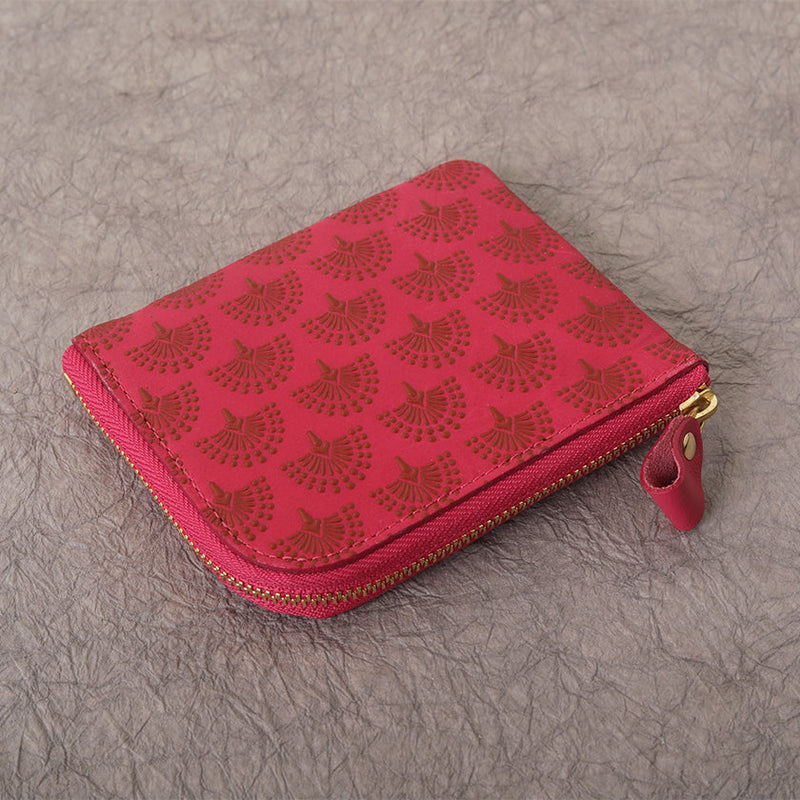 [WALLET] AYASE L-SHAPE ZIPPER MINI | INDEN | GOODHISTOY * KANOKA INDEN