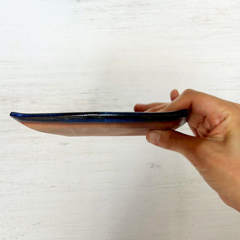 [SQUARE PLATE] INDIGO A (M) | OTANI WARE | ONISHI TOKI