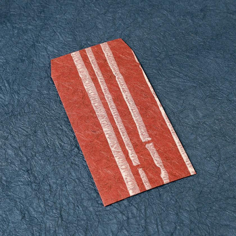 [STATIONERY] PETITE BAG (L) BAMBOO RED (2PIECES) | KARAKAMI | KARAGEN