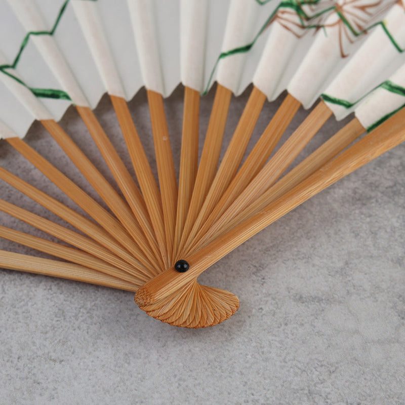 [HAND FAN]  DAYFLOWER & MAPLE | KARAKAMI | KARAGEN