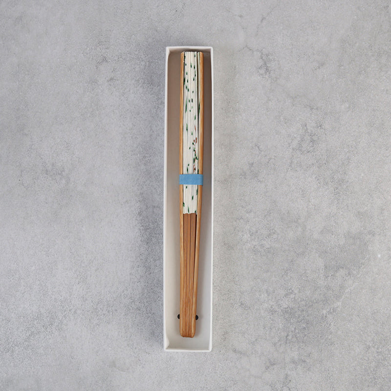 [HAND FAN]  DAYFLOWER & MAPLE | KARAKAMI | KARAGEN