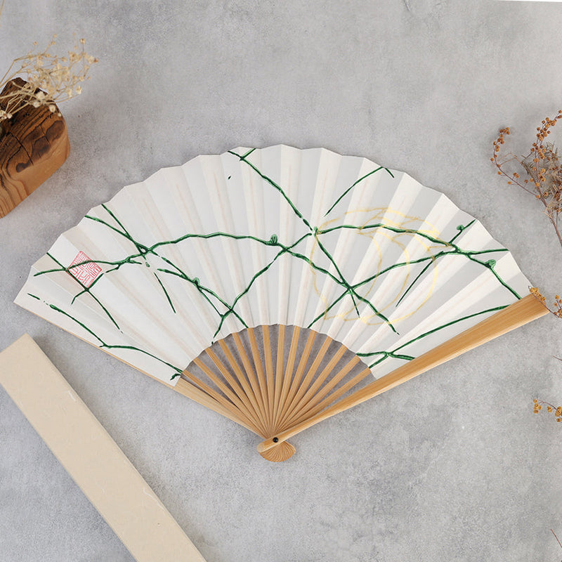 [HAND FAN]  DAYFLOWER & RABBIT | KARAKAMI | KARAGEN