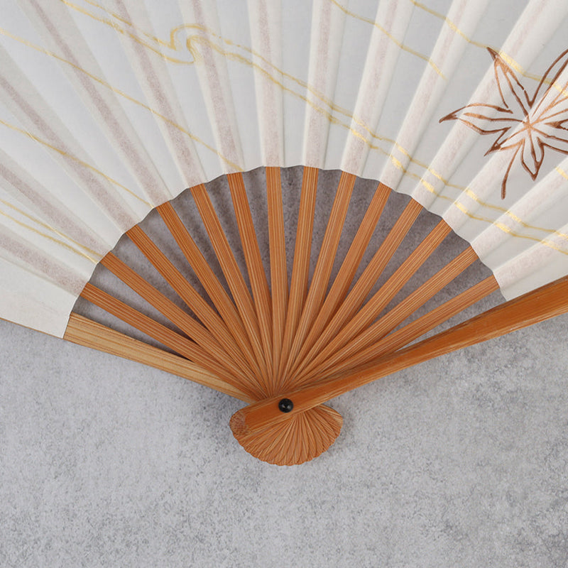 [HAND FAN]  CURVE & MAPLE | KARAKAMI | KARAGEN