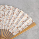 [HAND FAN]  SMALL FLOWER SHIPPO PATTERN | KARAKAMI | KARAGEN