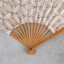 [HAND FAN]  SMALL FLOWER SHIPPO PATTERN | KARAKAMI | KARAGEN