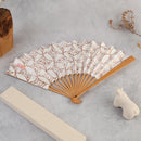 [HAND FAN]  SMALL FLOWER SHIPPO PATTERN | KARAKAMI | KARAGEN