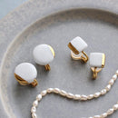 [EARRINGS] WHITE PORCELAIN (S) | IMARI-ARITA WARES | 6.KILN