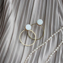 [PIERCED EARRINGS] WHITE PORCELAIN GOLD | IMARI-ARITA WARES | 6.KILN