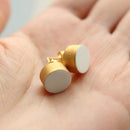 [PIERCED EARRINGS] WHITE PORCELAIN GOLD | IMARI-ARITA WARES | 6.KILN