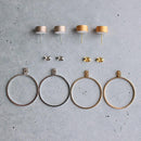 [PIERCED EARRINGS] WHITE PORCELAIN GOLD | IMARI-ARITA WARES | 6.KILN