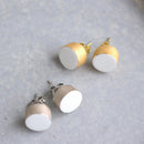 [PIERCED EARRINGS] WHITE PORCELAIN SILVER | IMARI-ARITA WARES | 6.KILN