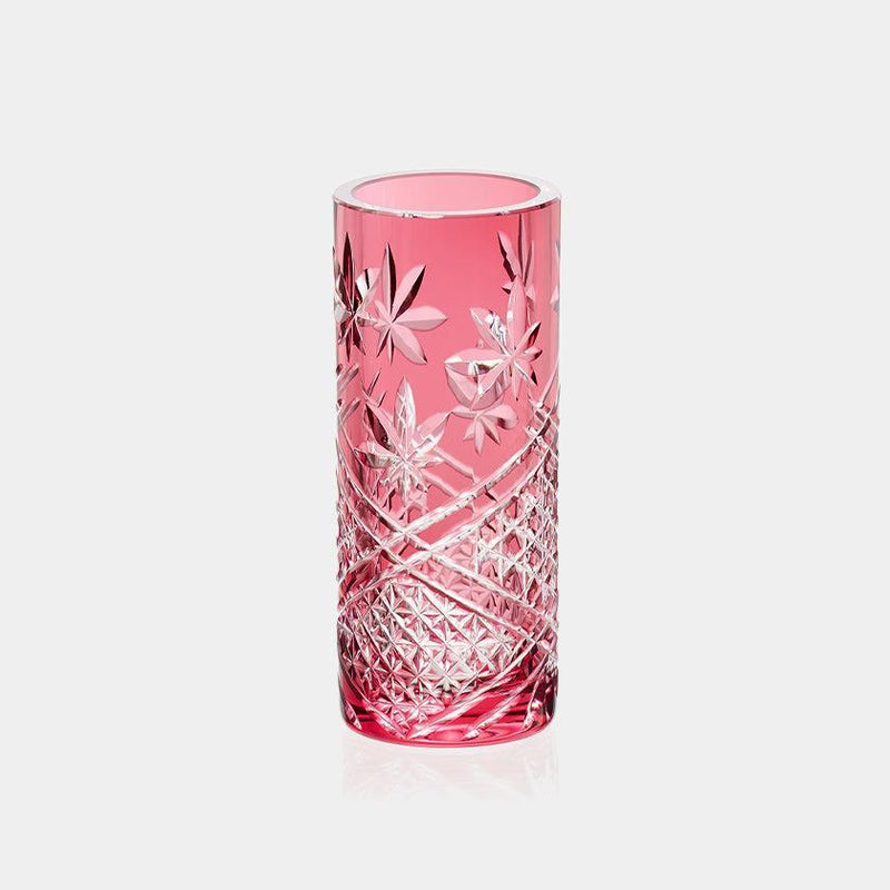 [VASE] AUTUMN LEAVES | EDO KIRIKO | KAGAMI CRYSTAL