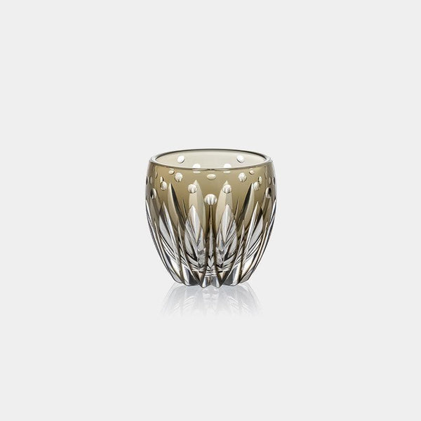 [SAKE CUP] LOTUS FLOWER BY SATOSHI NABETANI MASTER OF TRADITIONAL CRAFTS | EDO KIRIKO | KAGAMI CRYSTAL