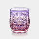 [ROCKS GLASS] HANA TEMARI BY HIDEAKI SHINOZAKI, MASTER OF TRADITIONAL CRAFTS | EDO KIRIKO | KAGAMI CRYSTAL