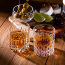 [GLASS] DOUBLE WHISKEY GLASS OCTAGONAL BASKET WEAVE | EDO KIRIKO | KAGAMI CRYSTAL