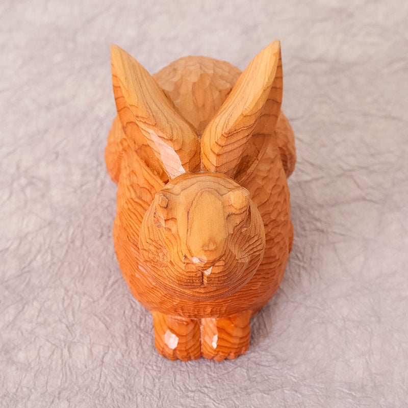 [DOLL] RABBIT | ICHII ITTO BORI (WOOD CARVING) | HIROSHI WASHIZUKA