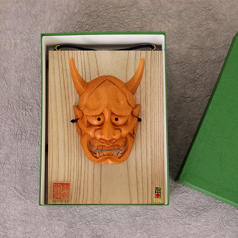 [DOLL] HANNYA MASK | ICHII ITTO BORI (WOOD CARVING) | HIROSHI WASHIZUKA