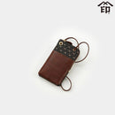 [POCHETTE] SHIRABE SMARTPHONE POCHETTE | KOUSHU INDEN (LACQUERED DEERSKIN CRAFTS)| INDEN-YA