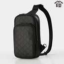 [SHOULDER BAG] ME-15 BAG CRYSTAL LINE (BLACK BASECOAT WITH GRAY LACQUER) | KOUSHU INDEN (LACQUERED DEERSKIN CRAFTS)| INDEN-YA