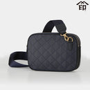 [POCHETTE] 24 CRYSTAL LINE (NAVY BASECOAT WITH GRAY LACQUER) | KOUSHU INDEN (LACQUERED DEERSKIN CRAFTS)| INDEN-YA