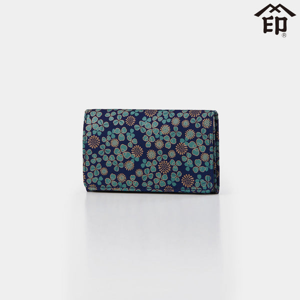 [CARD CASE] WHITE CLOVER BUSINESS CARD CASE | KOUSHU INDEN (LACQUERED DEERSKIN CRAFTS)| INDEN-YA