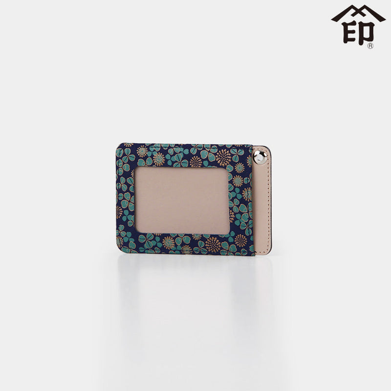 [PASS CASE] WHITE CLOVER CARD CASE F | KOUSHU INDEN (LACQUERED DEERSKIN CRAFTS)| INDEN-YA