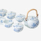 [JAPANESE TEA POT & CUPS SET] TSUJIGAHANA WITH LID | HASAMI WARES| SAIKAI TOKI