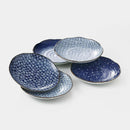 [DISH SETS] CHRYSANTHEMUM-SHAPED NO.8 SET OF 5 | HASAMI WARES| SAIKAI TOKI