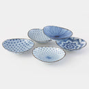 [BOWL SETS] ANTIQUE DYED PICTURE OVAL SET OF 5 | HASAMI WARES| SAIKAI TOKI