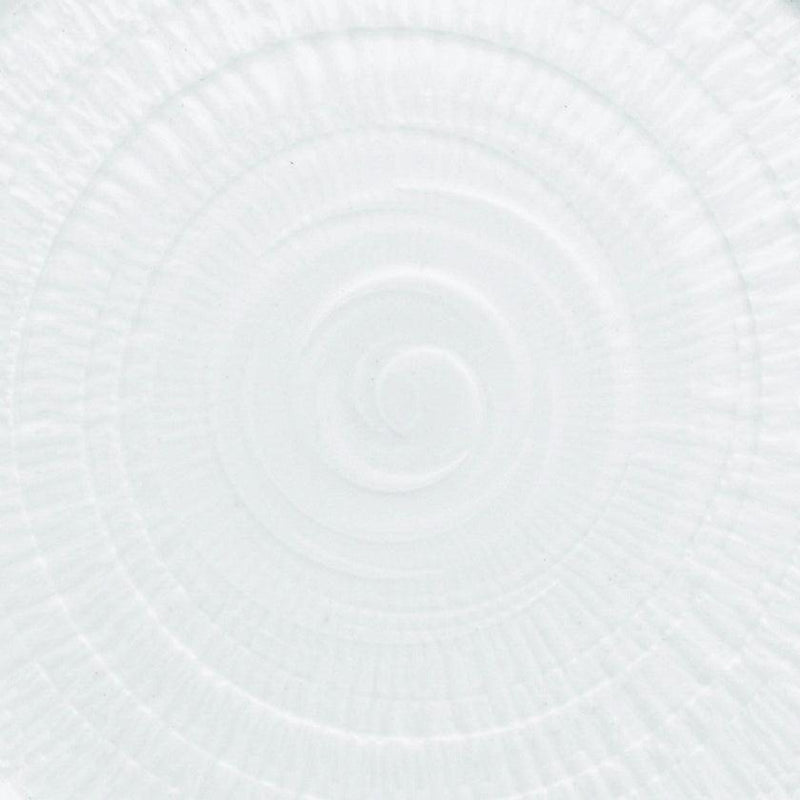[DISH] SCULPTURE-PATTERN (WHITE PORCERIN) ROUND PLATE | HASAMI WARES| SAIKAI TOKI