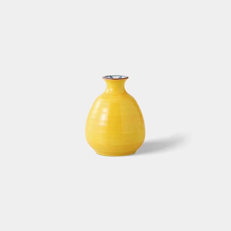 [SAKE BOTTLE] YELLOW KOCHI WARE | HASAMI WARES| SAIKAI TOKI