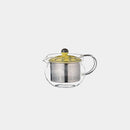 [POT] KURESUPO SS GLASS POT (YELLOW) | HASAMI WARES| SAIKAI TOKI