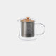 [หม้อ] การออกแบบดอกไม้ SS Glass Pot (L) สีแดง | Hasami Wares | Saikai Toki