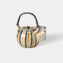 [JAPANESE TEA POT] TWO-COLOR TOKUSA PATTERN SS NO.5 (BLUE) | HASAMI WARES| SAIKAI TOKI