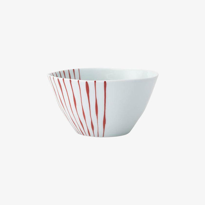 [BOWL] SWAYING STRIPES V-BOWL (L) | HASAMI WARES| SAIKAI TOKI