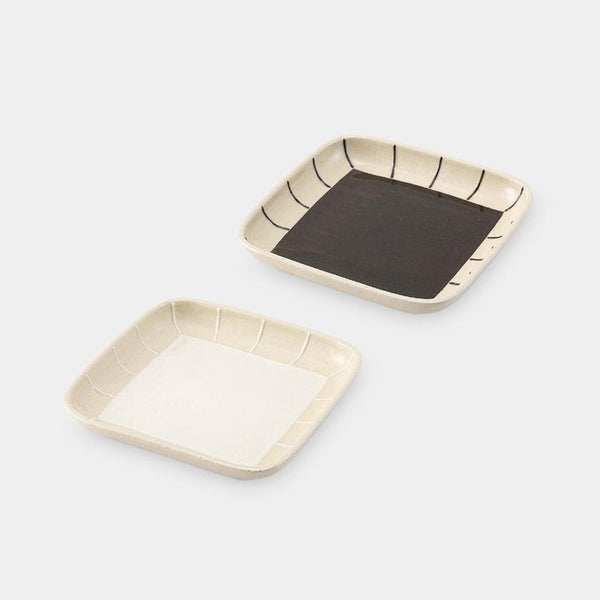 [PLATE] ENGOBE SQUARE | HASAMI WARES| SAIKAI TOKI