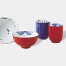 [RICE BOWL & JAPANESE TEA CUP] OKAME & HYOTTOKO PAIR | HASAMI WARES| SAIKAI TOKI