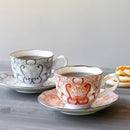 [MUG (CUP)] ELEGANCE COFFEE CUP & SAUCER PAIR | HASAMI WARES| SAIKAI TOKI